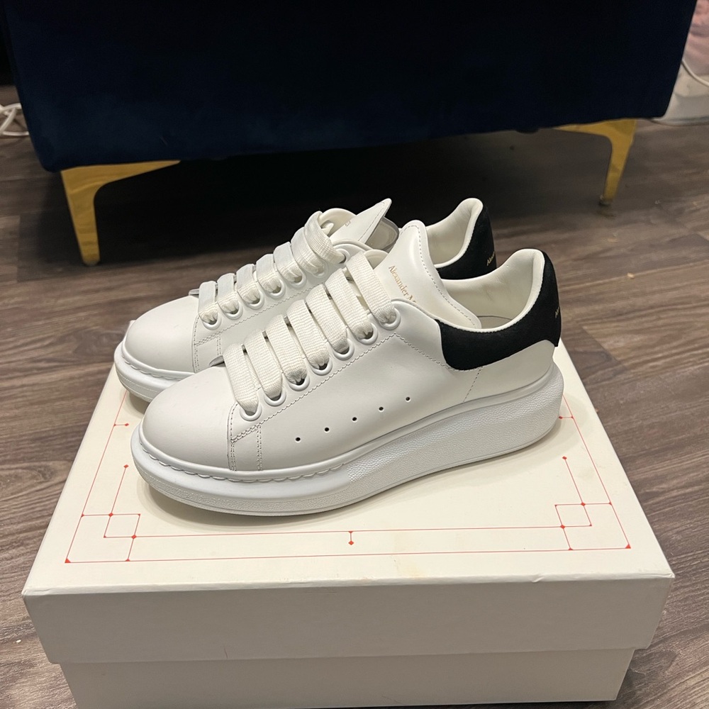 Alexander McQueen White and Black Sneakers